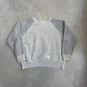 Vintage 70s Two-Tone Blank Painters True Vintage Sweatshirt Medium Gray